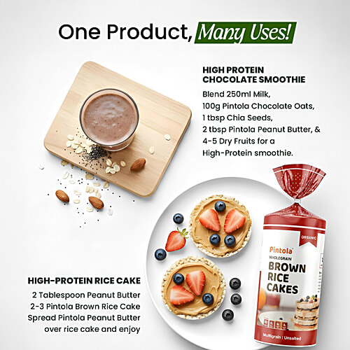 Pintola Peanut Butter - Organic, Unsweetened & Creamy, With 30g Protein, 1 kg  Organic & Natural
 High Protein
 Rich in Fibre