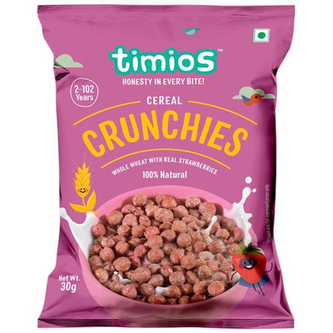 Timios Breakfast Cereals - Crunchies, 100% Natural & Healthy, 30 g 
