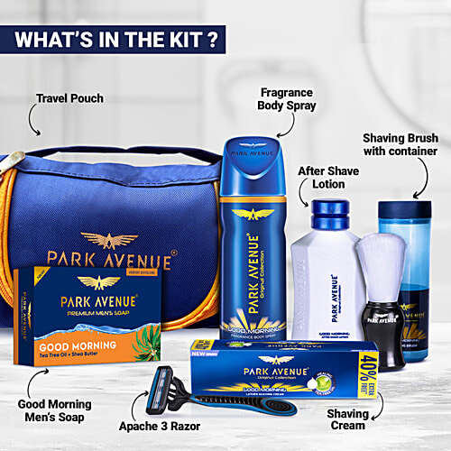 Park Avenue Good Morning Grooming Kit For The Elite, 7 pcs  