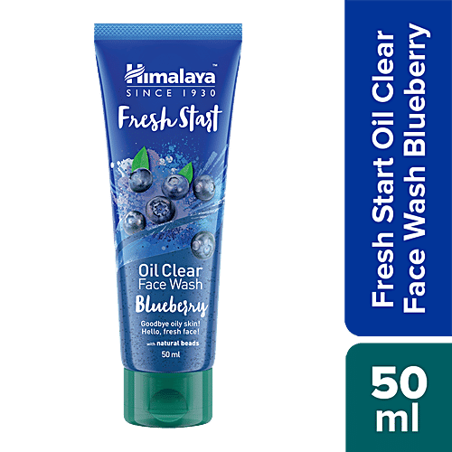 Himalaya Fresh Start Oil Clear Blueberry Face Wash, 50 ml  