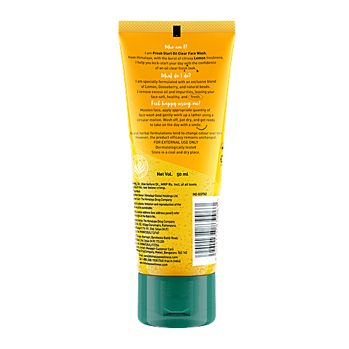 Himalaya Fresh Start Oil Clear Lemon Face Wash, 50 ml  