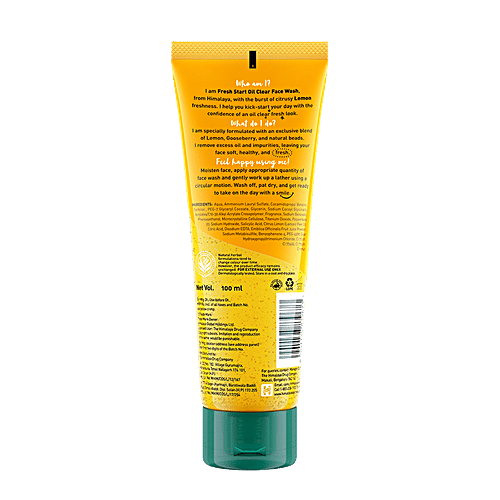 Himalaya Fresh Start Oil Clear Lemon Face Wash, 100 ml  