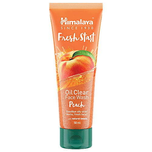 Himalaya Fresh Start Oil Clear Peach Face Wash, 50 ml