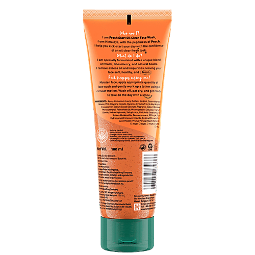 Himalaya Fresh Start Oil Clear Peach Face Wash, 100 ml  