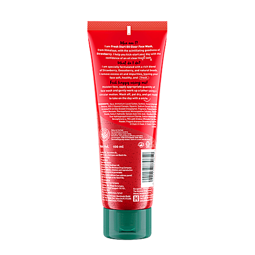 Himalaya Fresh Start Oil Clear Strawberry Face Wash, 100 ml  