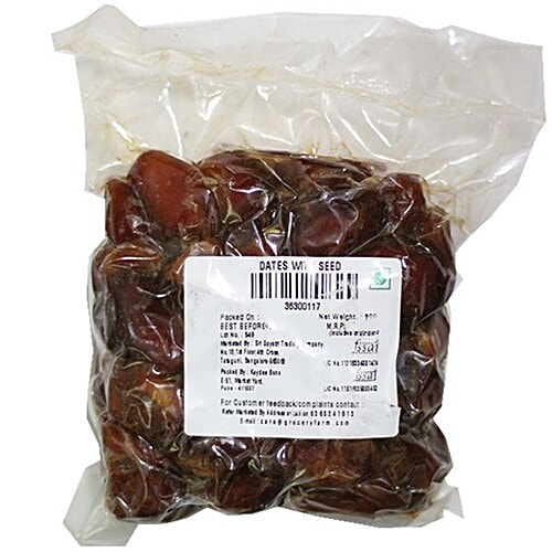 Grocery Farm Dates - With Seed, 500 g  