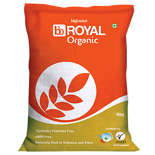 bb Royal Organic Sona Masoori Semi Brown Rice/Tandul - Handpounded, 10 Kg  