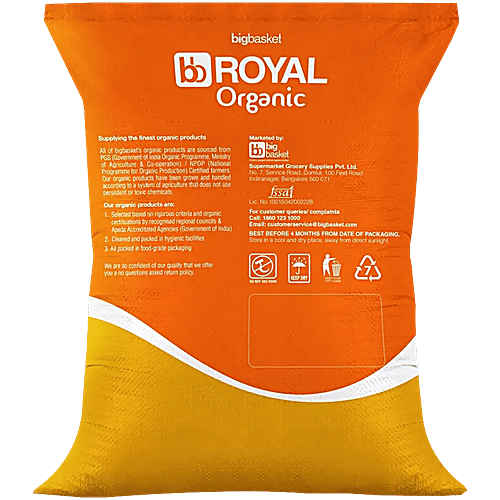 bb Royal Organic - Ponni Raw Rice/Tandul, 10 kg  GMO Free, Synthetic Pesticide Free
