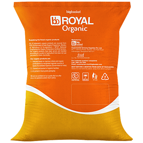 bb Royal Organic - Ponni Raw Rice/Chawal, 10 kg  