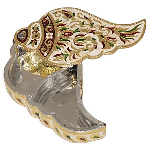 Buy GIRI Dry Food Box Silver, Minakary Shankh Online at Best Price of