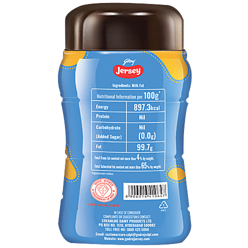 Godrej Jersey Buffalo Ghee, 1 L Jar Rich & Aromatic