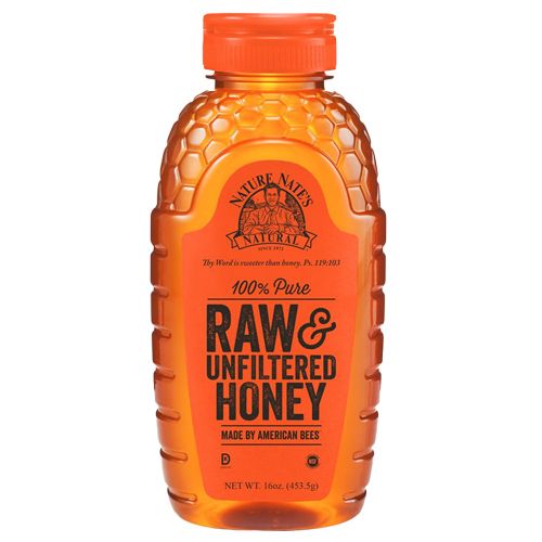 Nature Nate's Honey - Raw & Unfiltered, USA, 453 g  
