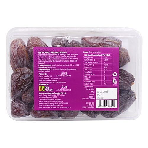 Buy BB Royal Dates Medjool Online at Best Price of Rs 600 bigbasket