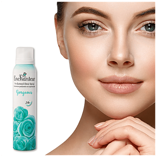 Enchanteur Perfumed Deo Spray - Gorgeous, For Women, 150 ml  24 Hours Odour Protection