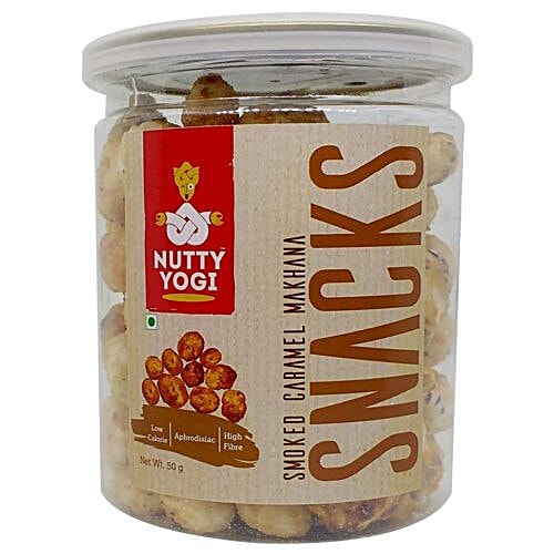 Nutty Yogi Makhana - Smoked Caramel/Gud, 40 g  