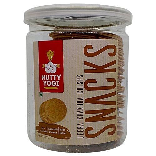 Nutty Yogi Khakhra Crisps - Jeera, 150 g  