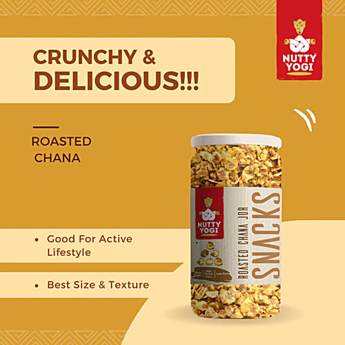 Nutty Yogi Chana Jor Snacks - Roasted, 100 g High Fiber