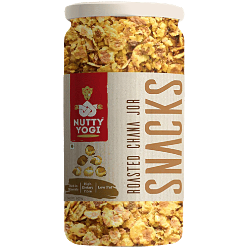 Nutty Yogi Chana Jor Snacks - Roasted, 100 g High Fiber