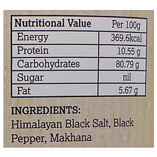 Nutty Yogi Makhana - Himalayan Salt & Pepper, 50 g  