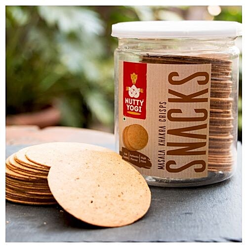 Nutty Yogi Khakhra Crisps - Masala, 150 g  