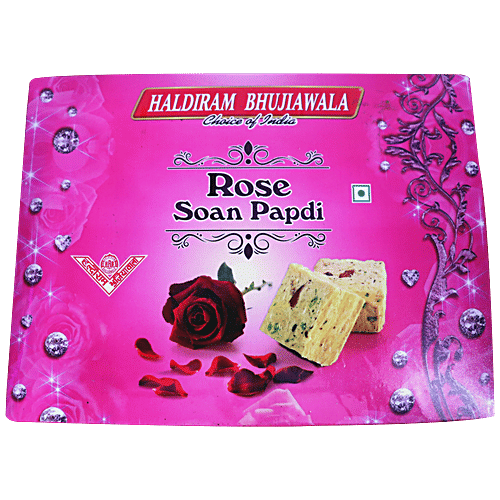 Haldiram Bhujiawala Soan Papdi - Rose, 500 g  
