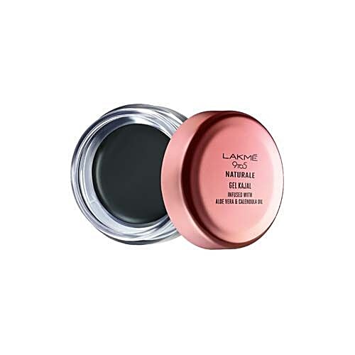 Lakme Kajal - Gel, 9 To 5 Naturale, Black, 3 g  