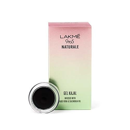 Lakme Kajal - Gel, 9 To 5 Naturale, Black, 3 g  