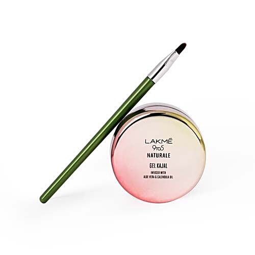 Lakme Kajal - Gel, 9 To 5 Naturale, Black, 3 g  