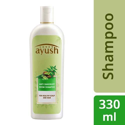 Lever Ayush Anti-Dandruff Natural  Neem Shampoo, 330 ml  