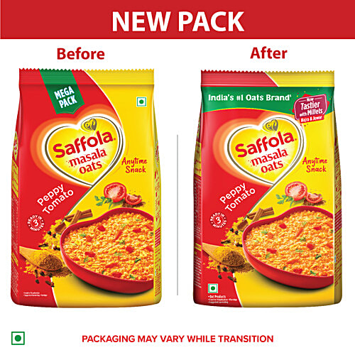 Saffola Masala Oats - Peppy Tomato, 500 g  