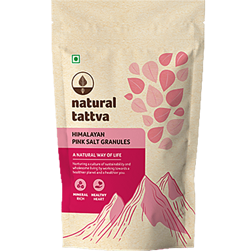 Natural Tattva  Himalayan Pink Salt/Meeth Granules, 500 g  