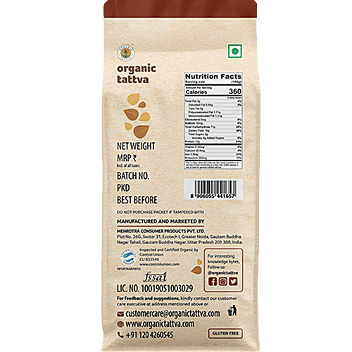 Organic Tattva Flour - Buckwheat, 250 g  