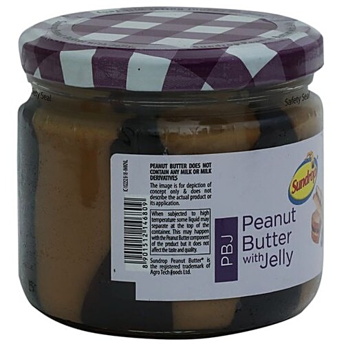 Sundrop Peanut Butter With Jelly - Grape, 340 g  