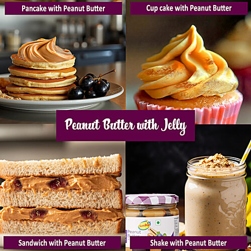 Sundrop Peanut Butter With Grape Jelly, 340 g Jar Zero Trans Fatty Acid & Cholesterol