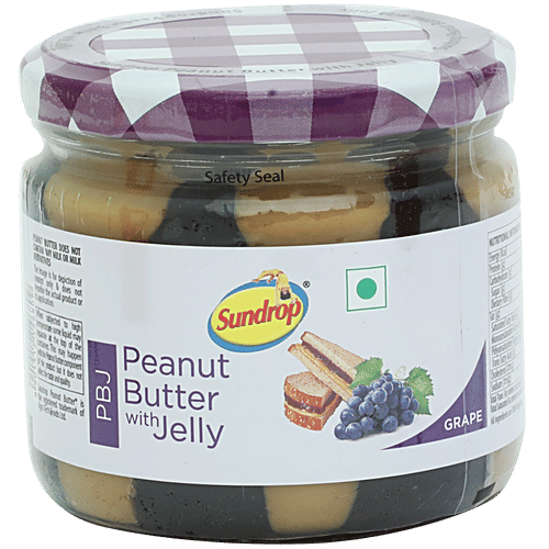 Buy Sundrop Peanut Butter With Jelly Grape 340 Gm Online At Best Price