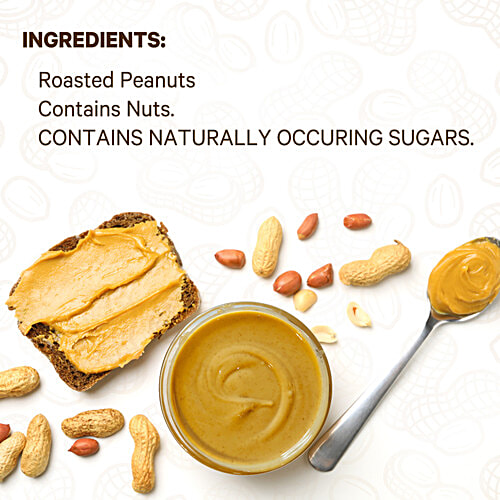 Sundrop All Natural Unsweetened Creamy Peanut Butter, 924 g Jar 29G Protein Per 100G, No Preservatives