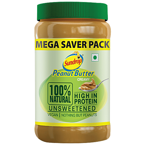 Sundrop Peanut Butter - 100% Natural, Creamy, 924 g  