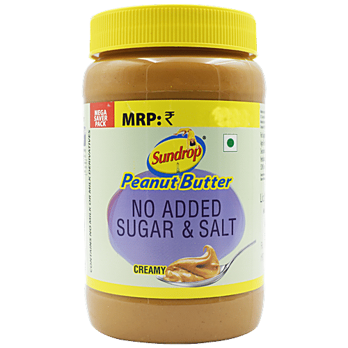 Buy Sundrop Peanut Butter Creamy No Added Sugar Salt 924 Gm Online At