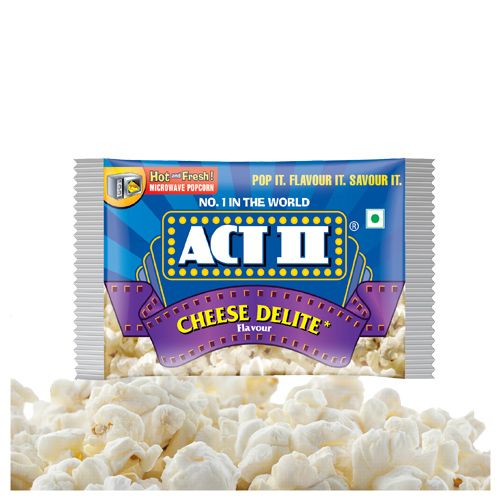 ACT II Microwave Popcorn - Cheese Delite Flavour, Snacks, 106 g  