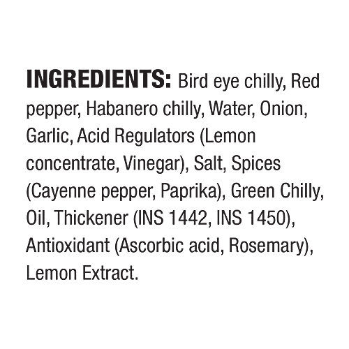 Buy Habanero Peri Peri Sauce Bird Eye Chili, Hot & Tangy Online at Best Price of Rs 119