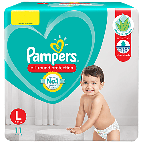 Buy Pampers New Diapers Pants, Large (11 Count) Pack Online At Best