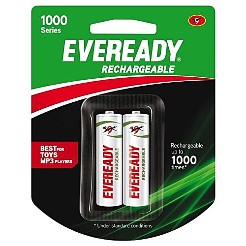 Eveready Rechargeable AA Battery BP2 700 Nimh, 2 pcs  