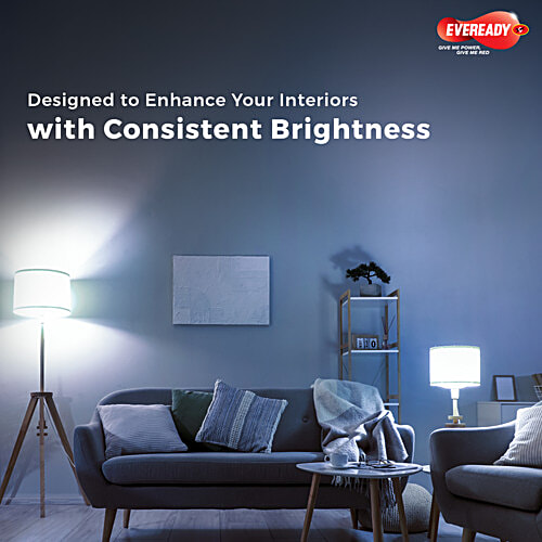 Eveready 9W 6500K LED Bulb - Cool Day Light, 1 pc  B22 Base, Energy-Efficient, 4kV Surge Protection, Long-Lasting Durability