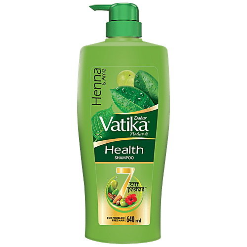 Buy Dabur Vatika Health Shampoo, With 7 natural ingredients, Controls