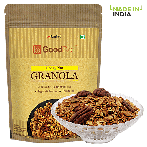 bb Gooddiet Granola - Honey Nut, Gluten free, 250 g Gluten Free, Trans Fat Free