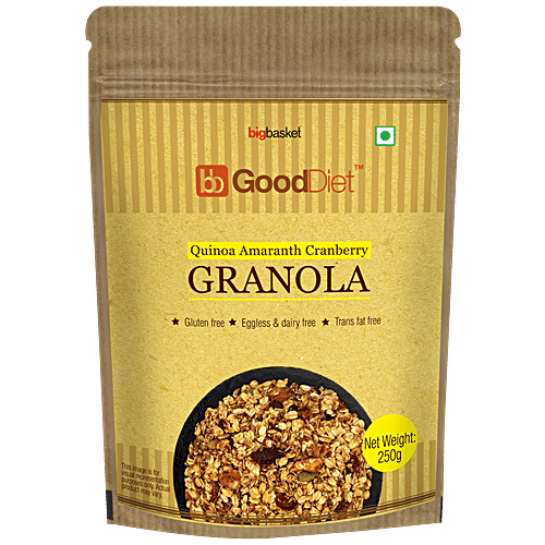 Buy GoodDiet Granola Quinoa & Amaranth Cranberry, Gluten Free Online