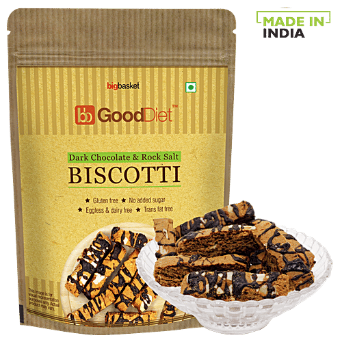 Buy bb Gooddiet Biscotti Dark Chocolate & Rock Salt, Gluten Free