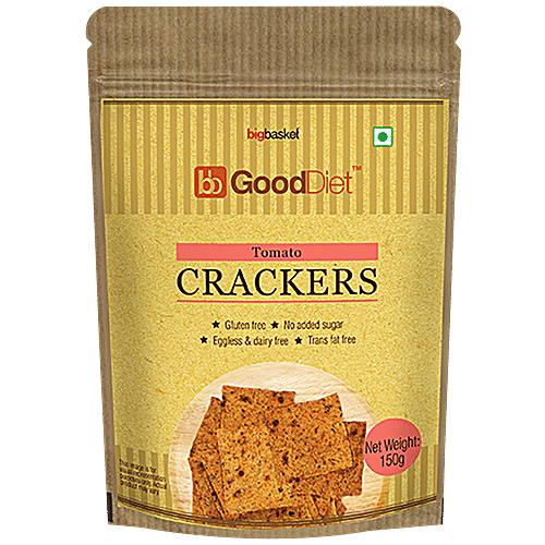 GoodDiet Crackers -Tomato, Gluten free, 150 g  