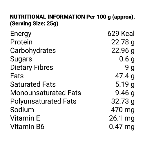 True Elements Snack - Sunflower Seeds, Roasted, Salted Crunch, Harippa, 125 g Good Source of Vitamin E & Vitamin B6