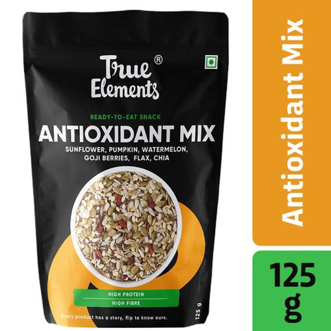 True Elements Antioxidant Seed Trail Mix - Roasted, Ready To Eat, 125 g 
